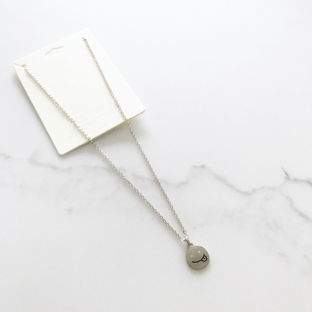 Tongue Out Emoji Necklace - Picture 2 of 2